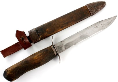 Rare WW II Soviet Russian Military Scout's Fighting Knife Dagger, Well Marked to KALININ Factory and