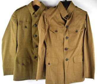 Lot of Two US WWI Military Uniform Jackets
