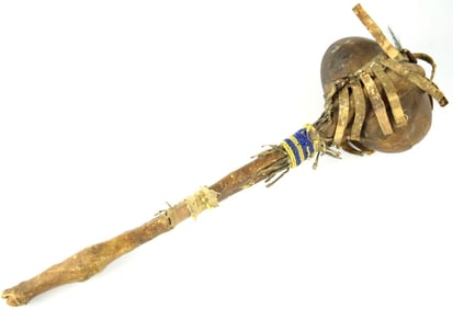 Antique Sioux Indian American Stone War Club