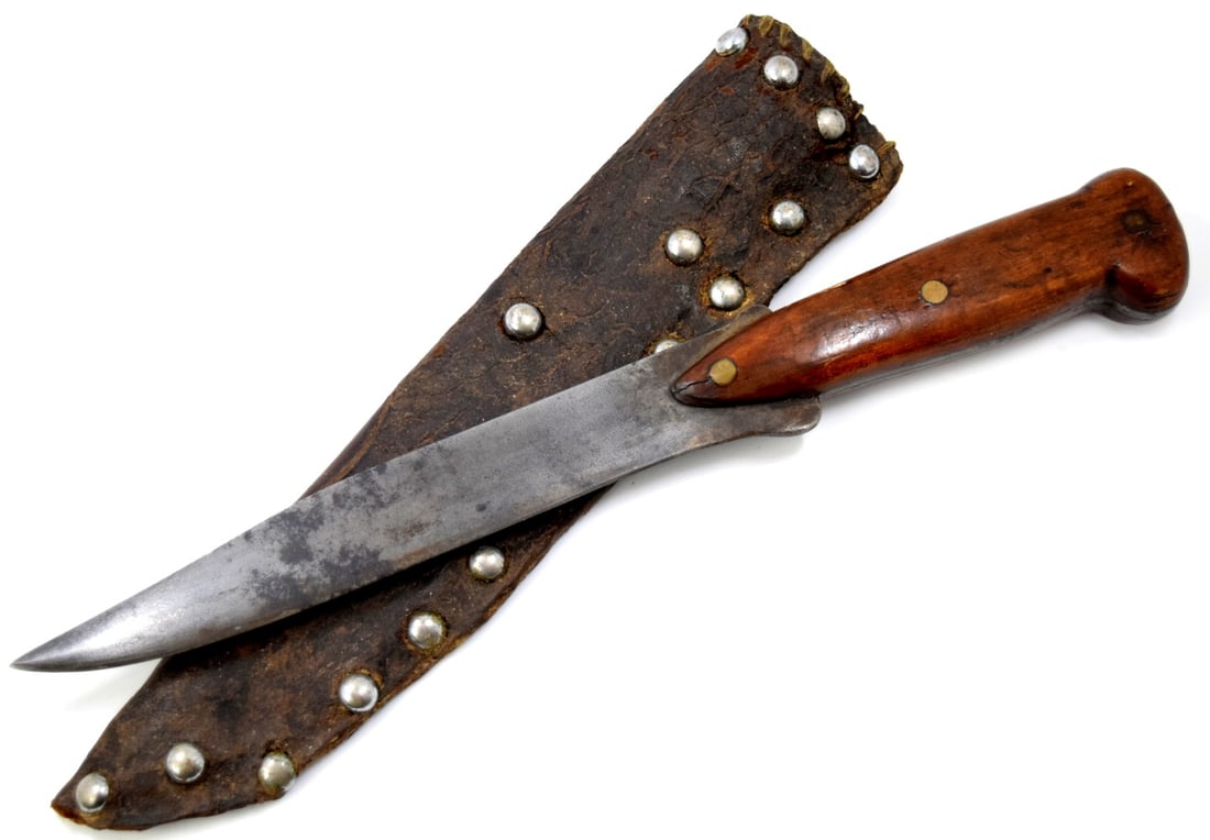 Large 18-19th C Native American Indian Hunting Knife (1 of 18)