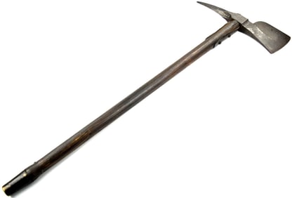 Impressive American Revolution to Civil War era Large Naval Boarding Axe with Stamped Anchor to