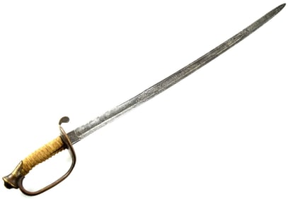 Antique American Civil War era US Foot Officer Sword, Well Etched German Clauberg Blade with New