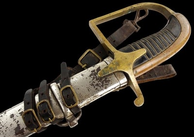 Rare Model 1921 Polish Army Cavalry Officer's Sword by ''W. BOROWSKI''. Original Leather Strap &