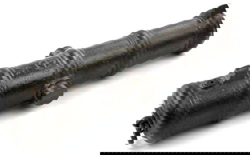 Very Rare Edo Period Japanese Samurai Iron War Cannon with SHIMAZU Family Clan MON of Circled Cross.: Very Rare Edo Period Japanese Samurai Iron War Cannon with SHIMAZU Family Clan MON of Circled Cross. Rare Early Example, Likely Late KOTO era. Shimazu clan : Home province:SatsumaFounder:Shimazu Tadah