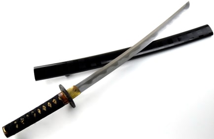 Early Shinto Japanese Wakizashi Sword ~ signed Mizuta Kunisnige