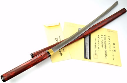 Very Nice Late 1600s Japanese Samurai Katana Sword with NBTHK Tokubetsu Kitcho Certificate