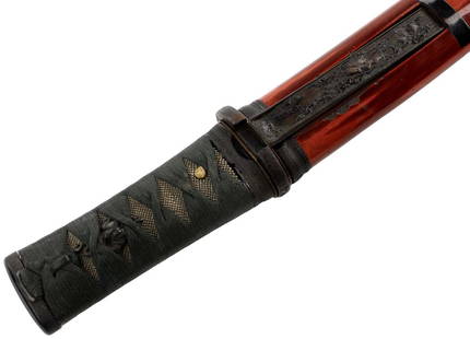 Very Nice Edo period Japanese Samurai TANTO Dagger, Fine Mumei KOTO Blade with HORIMONO to Both: Very Nice Edo period Japanese Samurai TANTO Dagger, Fine Mumei KOTO Blade with HORIMONO to Both Sides & Great Hamon. Rare Sturdy Kozuka Blade. Total length (inside scabbard if present): 15 1/2", Blade