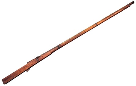 Exceptionally Long and Heavy 18th-19th C. Mughal Indian TORADAR Wall Gun Cannon, Arsenal Marked