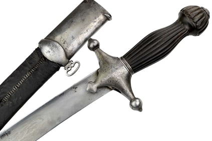 Rare 19th C. Islamic Ottoman ''SOSUN-PATA'' Shamshir / Yatagan Sword with Fine ''Turkish Ribbon''