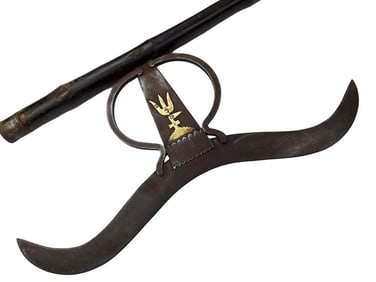 Rare HUGE 17th - 18th C. Mughal Indian Executioner's BULOVA  Axe, a Fantastic Early Example.