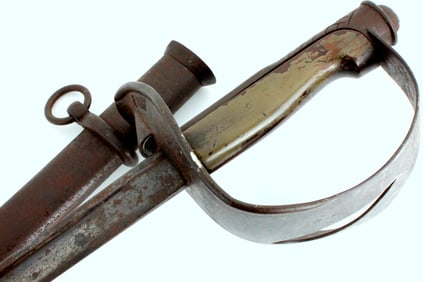 Antique 19th C. Italian Army Cavalry Sword, Marked Blade.