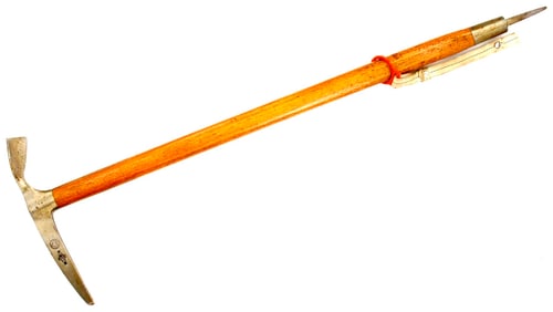 Vintage Italian ''Interalp'' Ice Axe Walking Cane, a Mountaineering tool made in Italy.