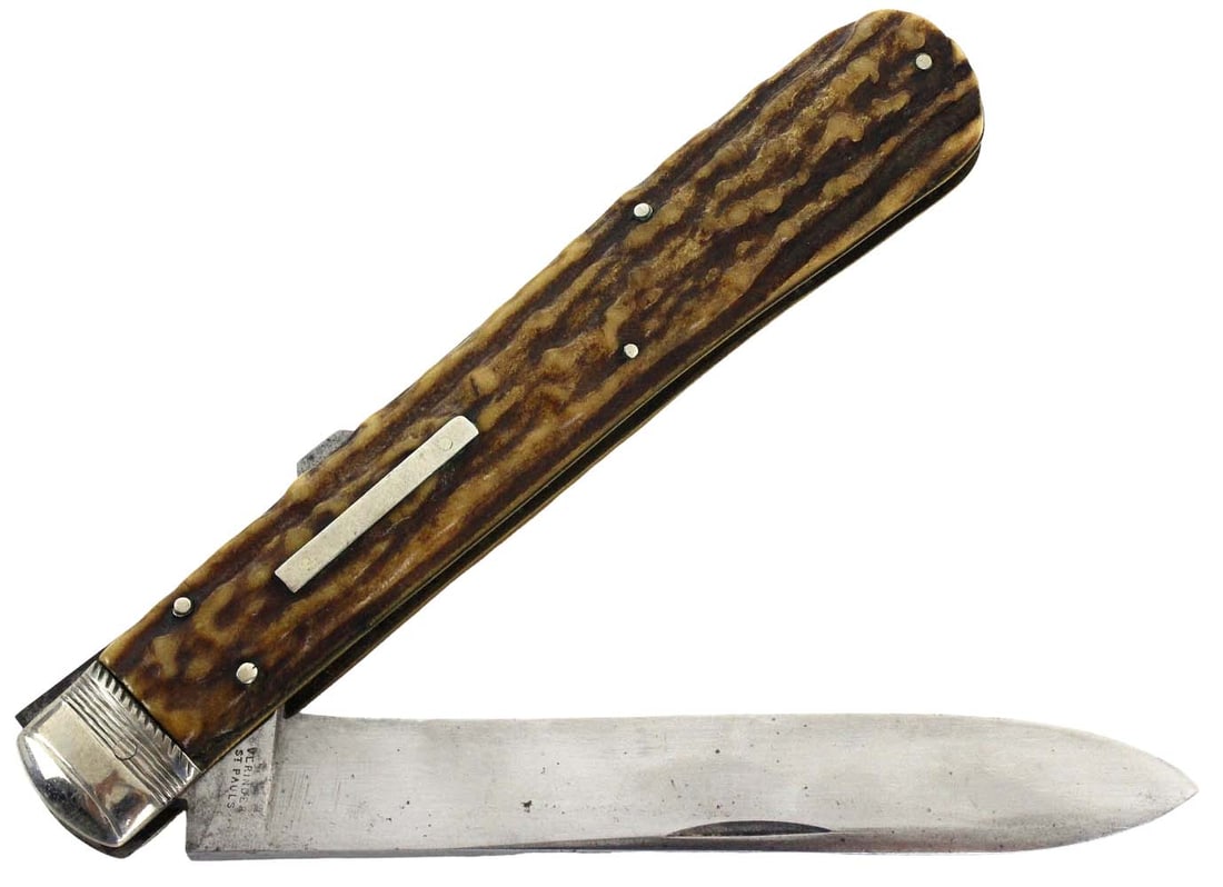 Early English Folding Bowie Knife Dagger by ''VERINDER St. PAULS''. Circa 1840s-1860s. Most Likely (1 of 18)
