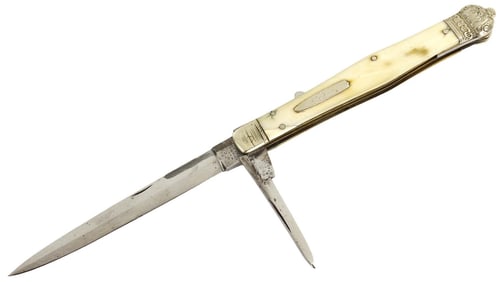 Early English made Officer's Folding Dirk Dagger by ''SAMUEL C. WRAGG'S CELEBRATED DIRK KNIFE''.
