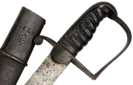 Rare Regimentally Marked M-1796 English Cavalry Officer's Sword.