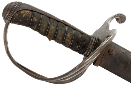 Unique American Civil War era Confederate Soldier Built & Used Cavalry Sword with Dragoon Hilt, 1818