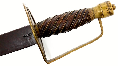 The ONLY Known Marked American Revolution Horseman's Saber by ''JOSIAH WOOD'', Ex- Norman Flayderman