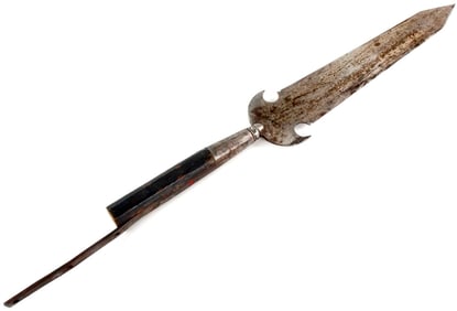 American Revolution era Spontoon Polearm Spear Lance Halberd Head, Possibly American Made & Well