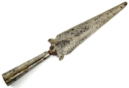 American Revolution era Spontoon Polearm Spear Lance Halberd Head, Possibly American Made & Well