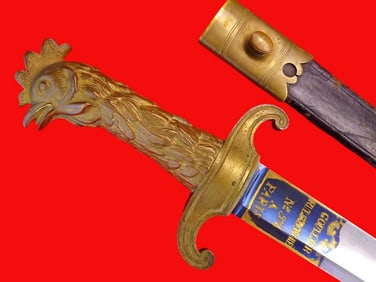 Outstanding Quality French pre Napoleonic era Pioneer Officer's Sword with Blued & Gold Blade,