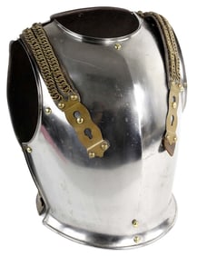 Good 1858 Dated French Cuirassier Cuirass Body Armor, Manufacture & Arsenal Inscribed and Dated to