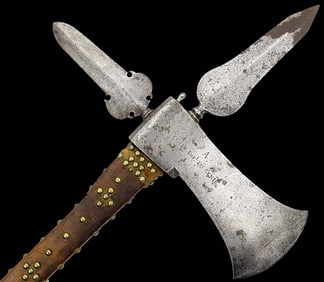 Fantastic Massive French Napoleonic era ''A CORPS IMPERIAL DU GENIE'' Pioneer Axe with 2 Broad Extra