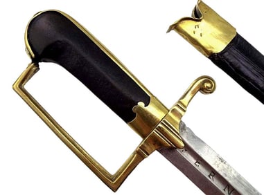 Rare American Revolution era Infantry Officer's Sword, Mounted with 17th C. Spanish ''ERNANDES''