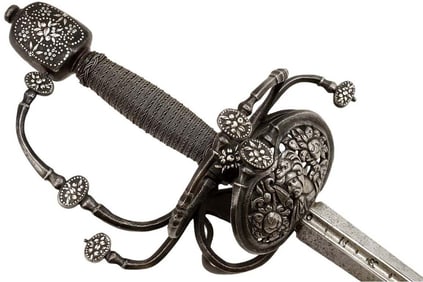 Museum Quality 16th - Early 17th C. German Nobleman Swept-hilt Rapier Sword. Top of the Line Example