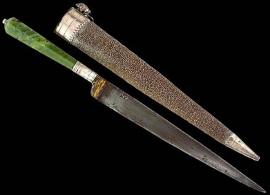 Fine Quality 17th C. German Made Hunting ''KARD'' Dagger Knife for Islamic Mughal Indian Pasha or