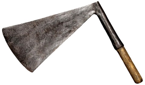 Very Large 16th-17th C. Executioner Beheading Justice Axe, Probably English German or French. Part