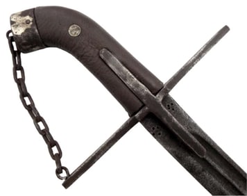 Polish Hungarian 17th C. Style Winged Hussar's KARABELA Saber Sword with Iron Mounts and Strong