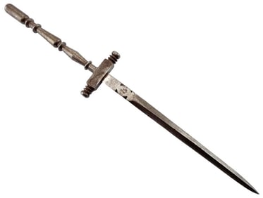 Massive Renaissance era Style Italian Spanish or French Large STILETTO Dagger, Super-strong