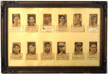 Framed Important Baseball Signature Collection