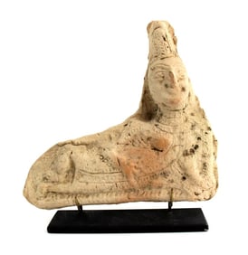 Rare Early Etruscan Terracotta Banqueteer