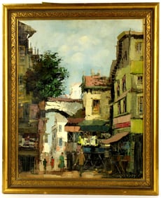 American Dutch Theodorus van Oorschot Oil On Canvas Painting