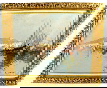 Italian G. Mariani Seascape Oil On Canvas