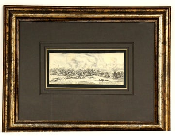French Jacques Callot The Large Miseries of War The Battle Etching