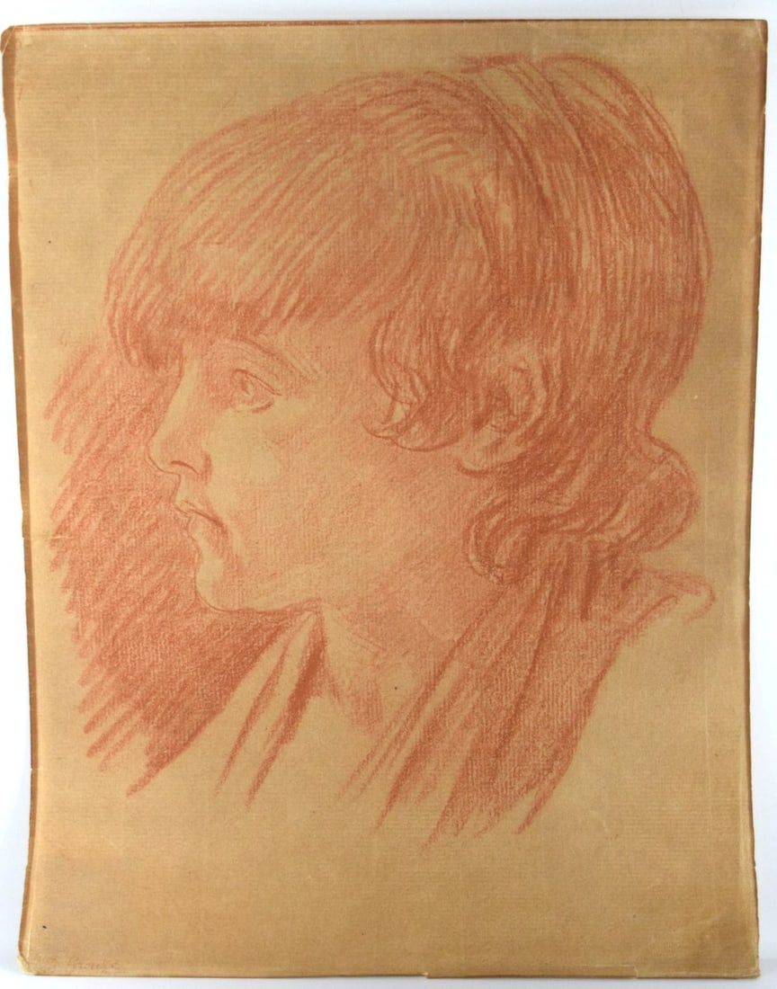 French Jean-Baptiste Greuze Pencil Drawing (1 of 8)