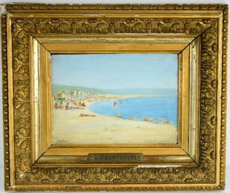 Russian Ivan Pavlovitch Pochitonov Oil On Board Painting