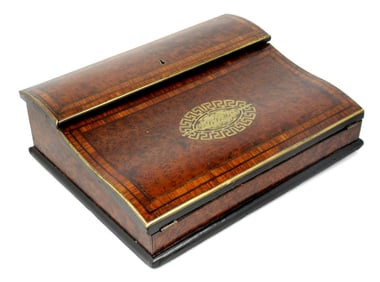 19th Century English Regency Antique Traveling Lap Writing Desk