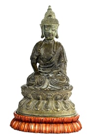 Ming Dynasty Chinese Bronze Buddha Signed Dated