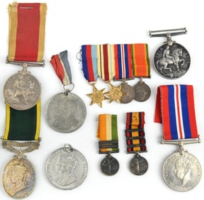 British WWI & WWII Medal Group (12 pcs)