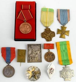 Collection of Vintage Military and Trade Union Medals