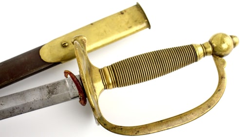 American Civil War 1863 US NCO Sword by ''Emerson & Silver Trenton N.J.'' Well Marked and Dated.