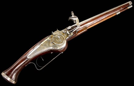 A 25 BORE AUSTRIAN WHEEL-LOCK HOLSTER PISTOL, CIRCA 1630