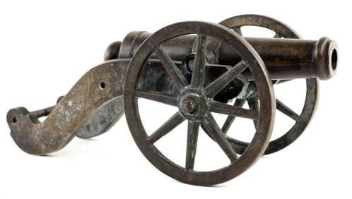 Small Bronze Ship's Signal Cannon Late 19th Century