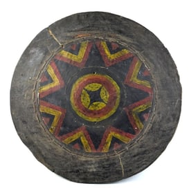 Antique Chinese Shield Sichuan Province Southwestern China