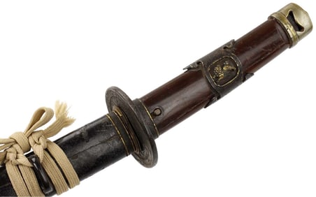 Antique Japanese Samurai WAKIZASHI Sword Dagger, Rare Early Iron Mounts with Gold Inlays & Lovely