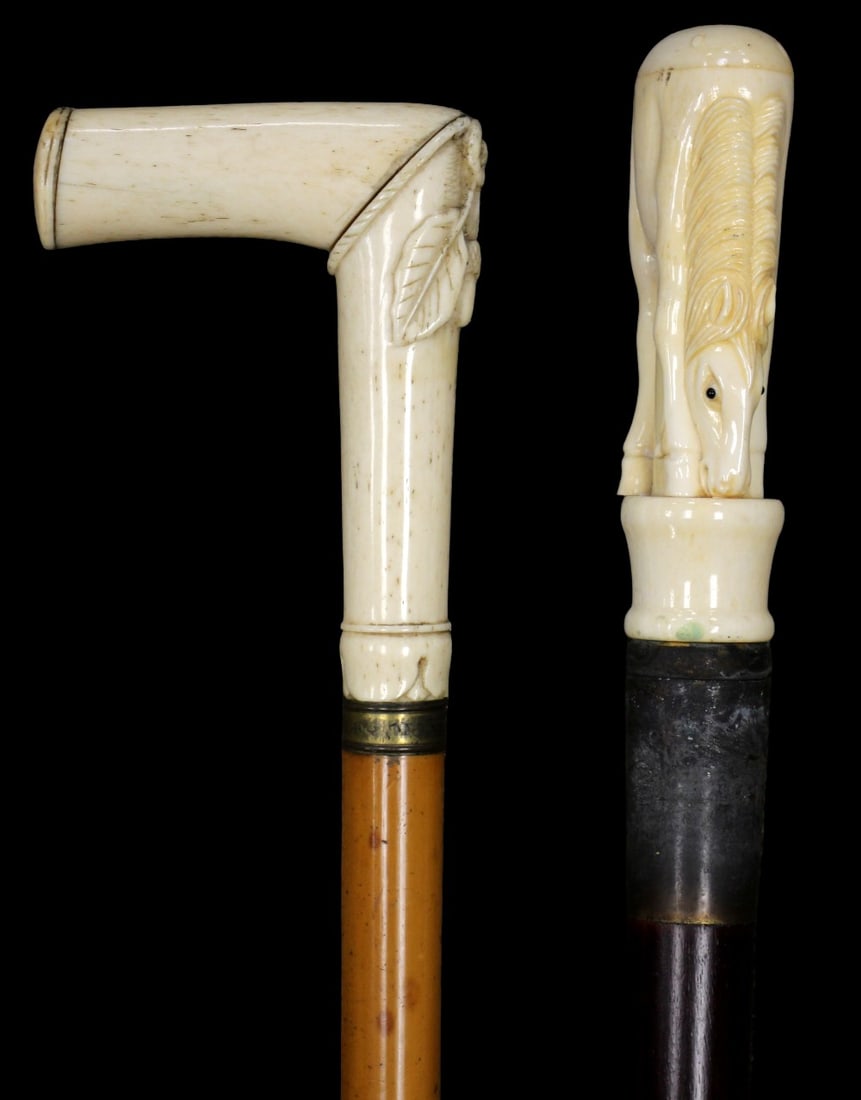 Lot of Two Nice Canes Walking Sticks (1 of 11)