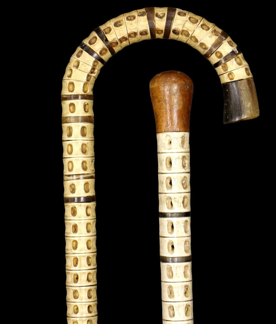 Lot of Two Nicely Decorated Canes Walking Sticks (1 of 8)